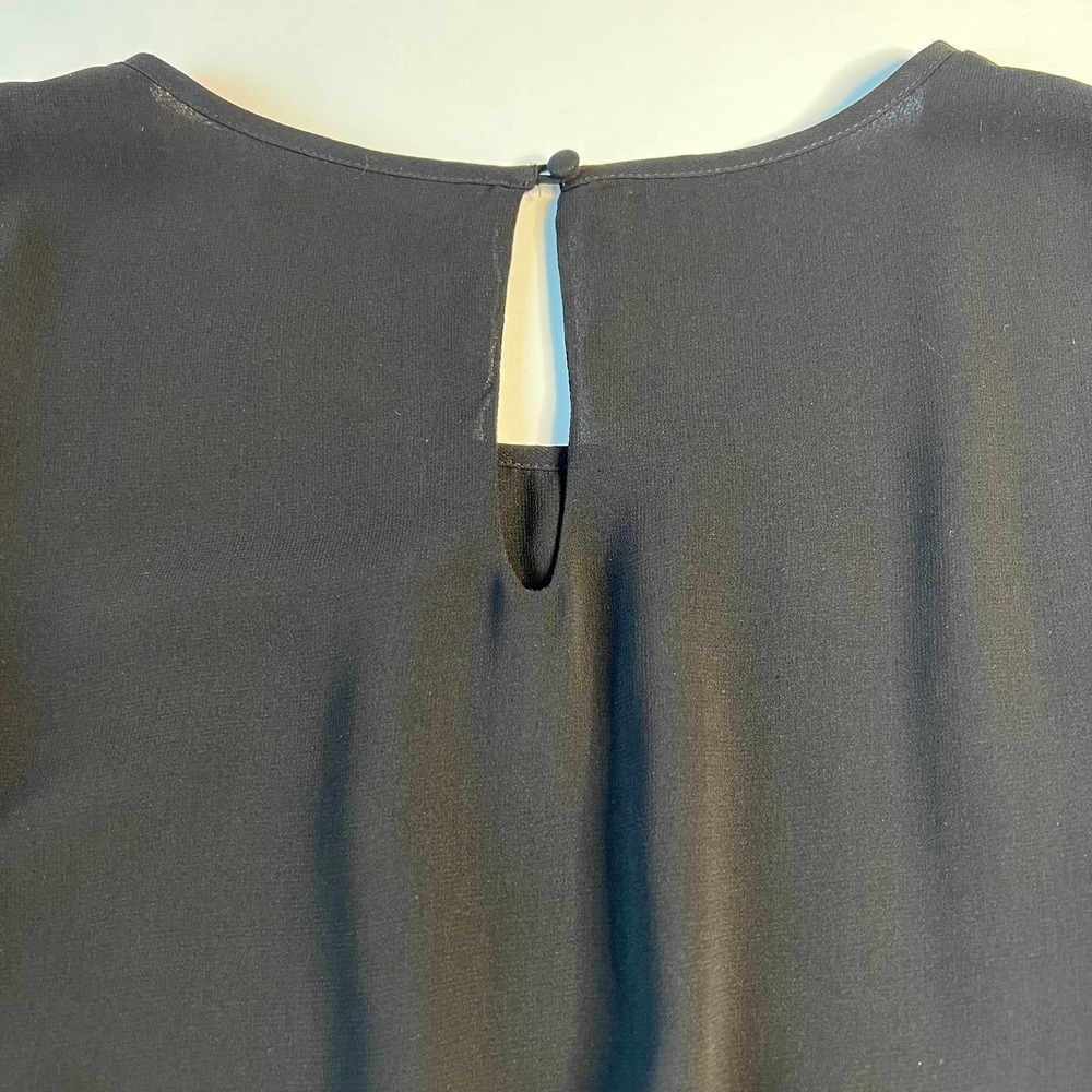 Foreign Exchange Women's Dress Mini Black Embellished Detail Side Zipper Size S - Picture 4 of 10